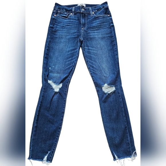 PAIGE Denim - Paige "Verdugo Ankle" Jeans with manufacturers distressed marks, size 28
